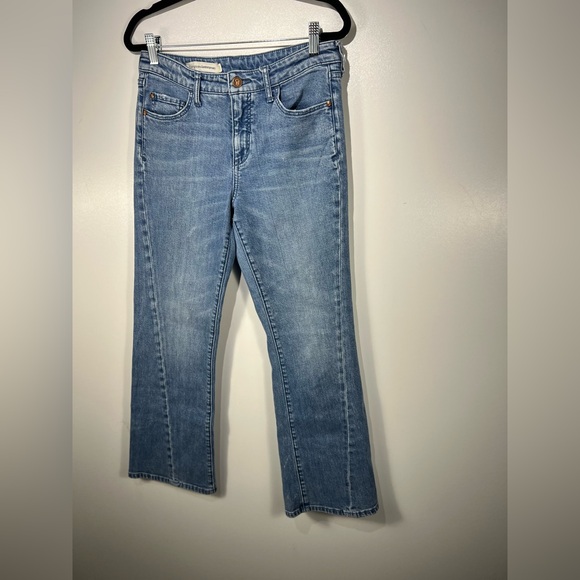 Anthropologie Pilcro and the Letterpress Twisted Leg Kick Flare Jeans Sz 30 - Picture 3 of 12